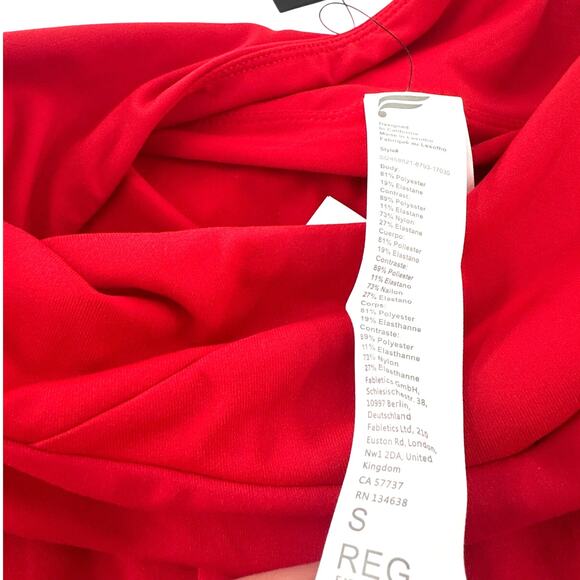 Fabletics Women's Heated Red Crossover Flounce Classic Mini Skirt Size S - Picture 7 of 11